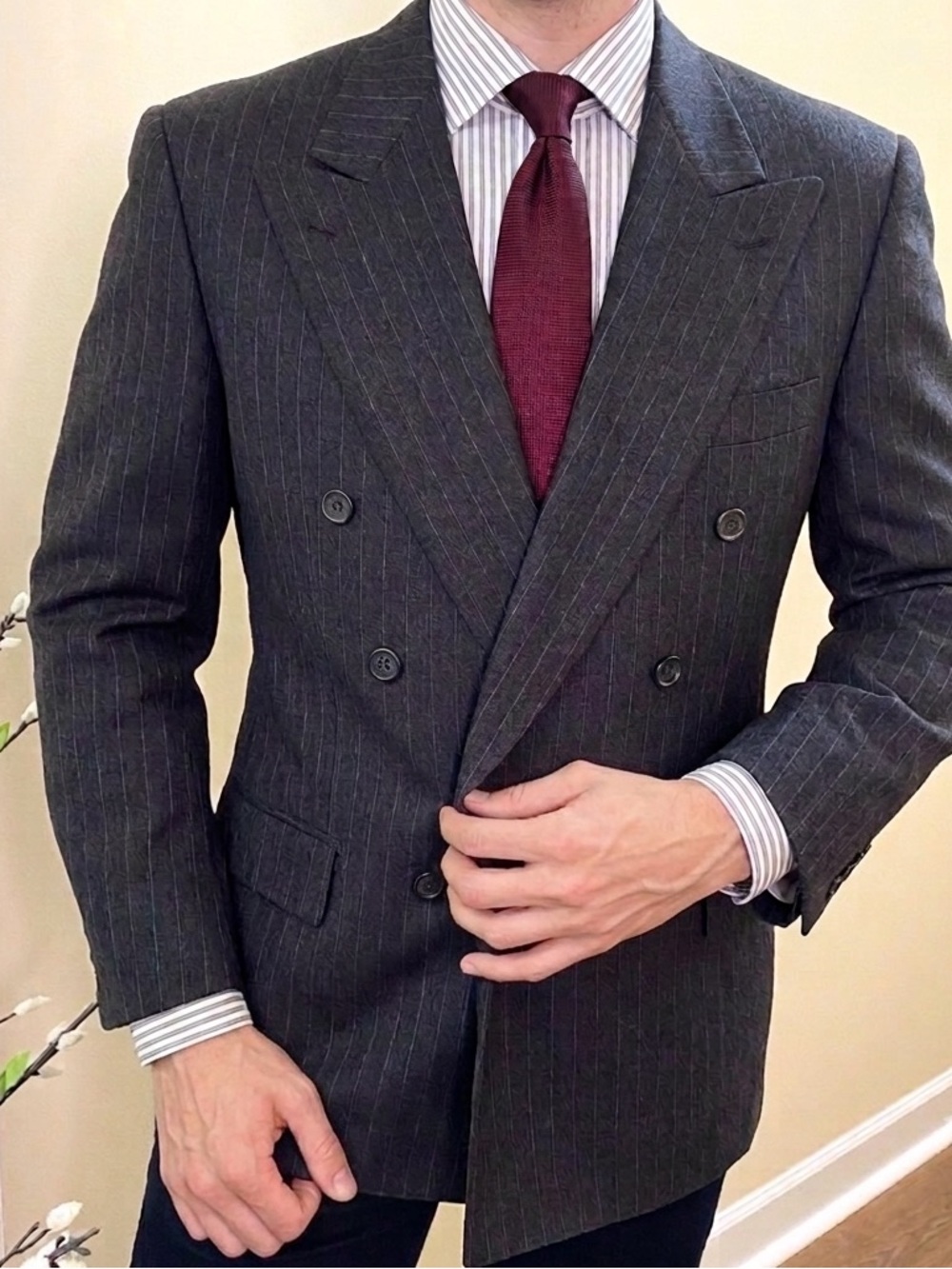 Brioni Double Breasted Wool Blazer | 40S